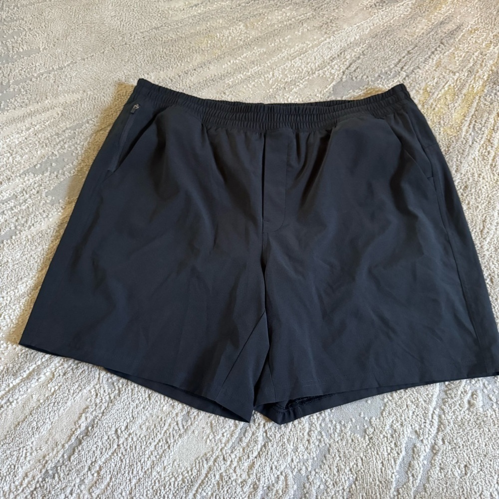 VRST black athletic Shorts Lined pull on running 7 inch inseam XL